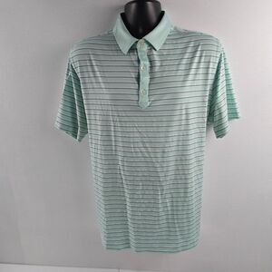 FootJoy Athletic Fit XL Striped Performance Golf Polo Mint Green White 4577‎